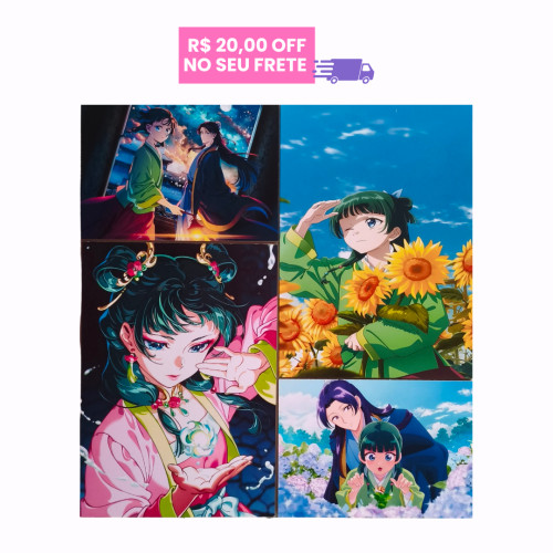 Quadro/ Pôster Mosaico Diários De Uma Apotecária - 4 Peças Personalizado # - Produto Original