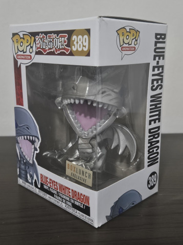 Funko Pop Blue-eyes White Dragon 389 Metálico (silver) / Dragão Branco De Olhos Azuis Prata Yu-gi-oh! - Yugioh - #389