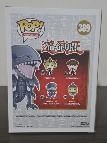 Funko Pop Blue-eyes White Dragon 389 Metálico (silver) / Dragão Branco De Olhos Azuis Prata Yu-gi-oh! - Yugioh - #389