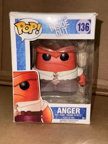 Funko pop Divertida Mente - Anger/ Raiva Divertidamente #136 - Produto Original