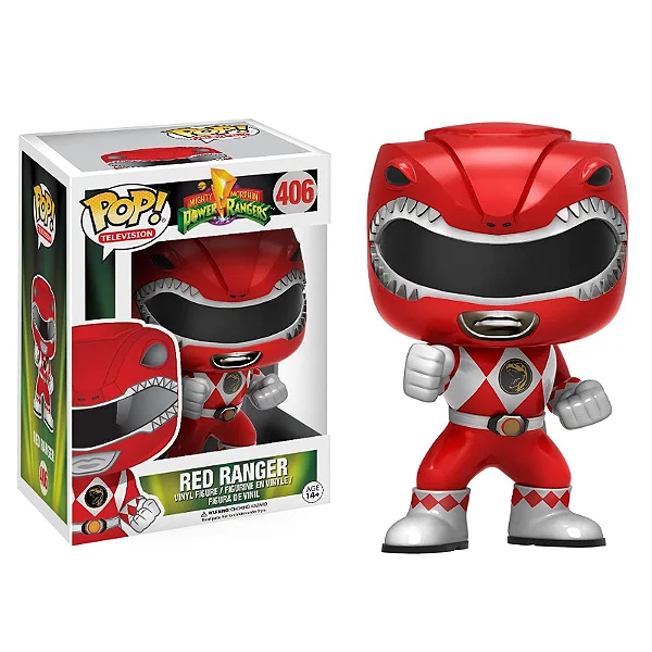 Funko Pop Red Ranger / Ranger Vermelho-Power Rangers-406