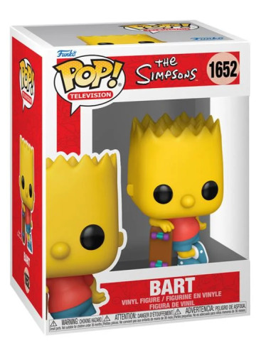 Funko Pop! TV: Os Simpsons - Bart Simpson c/ Skateboard - Os Simpsons - #1652