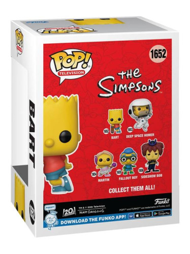Funko Pop! TV: Os Simpsons - Bart Simpson c/ Skateboard - Os Simpsons - #1652