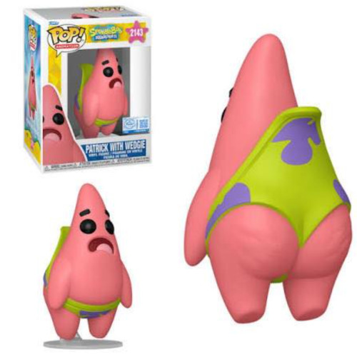 Funko Pop - Bob Esponja / Spongebob Squarepants - Patrick With Wedgie 2143 - Bob Esponja Calça Quadrada - #2143 FUNKO POP #2143 - Produto Original