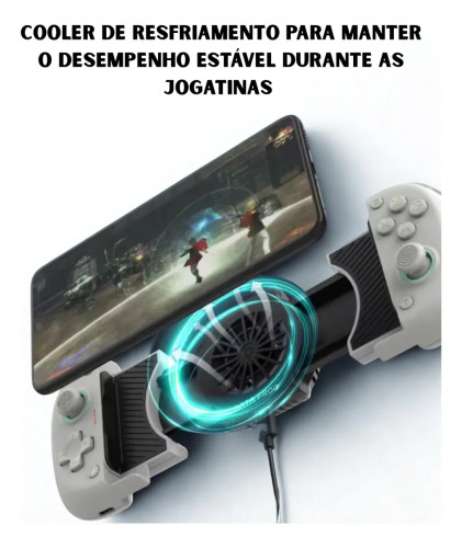 Controle Gamer Bluetooth DATA FROG X3 com Cooler – Para Celular Android / PC / Switch - Android / PC / Switch - #
