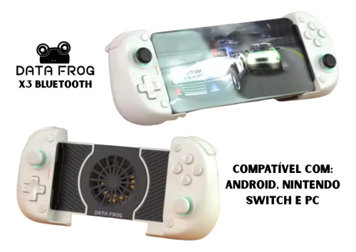 Controle Gamer Bluetooth DATA FROG X3 com Cooler – Para Celular Android / PC / Switch - Android / PC / Switch - #