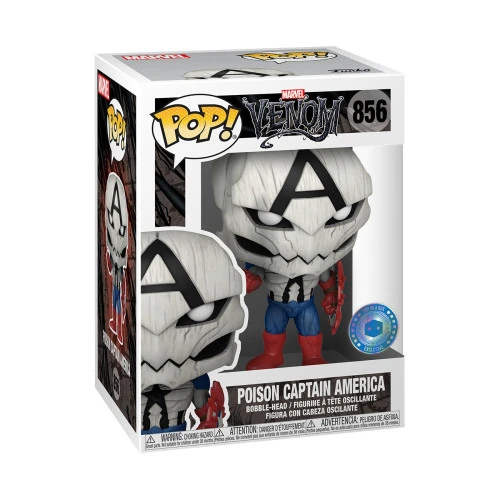 Funko Pop Poison Captain America #856 (capitão America / Venom) - Marvel  #856