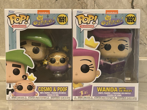 Cosmo & Poof 1691 / 1692 Wanda With Da Rules - Nickelodeon - Padrinhos Mágicos - The Fairly Odd Parents #1692 - Produto Original