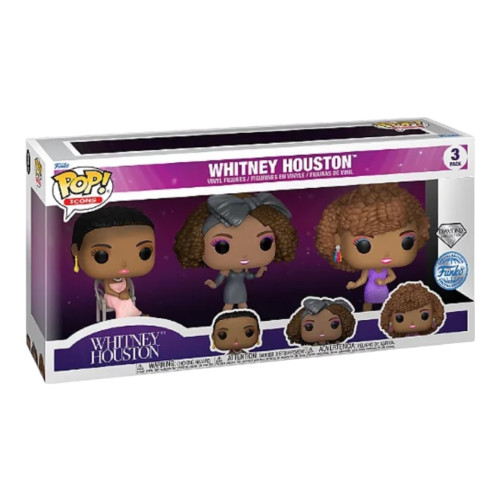 Funko Pop! Icons - Whitney Houston - 25 / 70 / 73 - Diamond - 3 pack-Whitney Houston-3