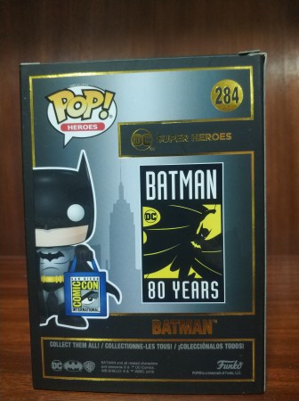 Funko Pop Batman W/ Bag Sdcc - Batman 80th - #284