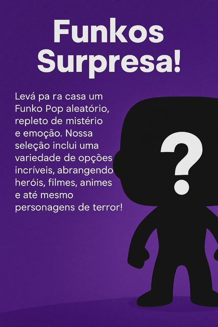 1 Funko Pop! Mystery. Colecione E Descubra Qual Personagem Está Dentro! - Envio ALEATÓRIO - #1