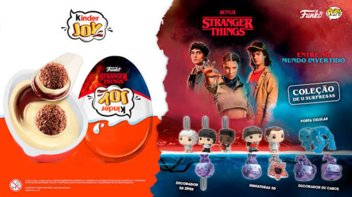 1 Kinder Joy Stranger Things - 20g Lacrado Stranger Things #1 - Produto Original