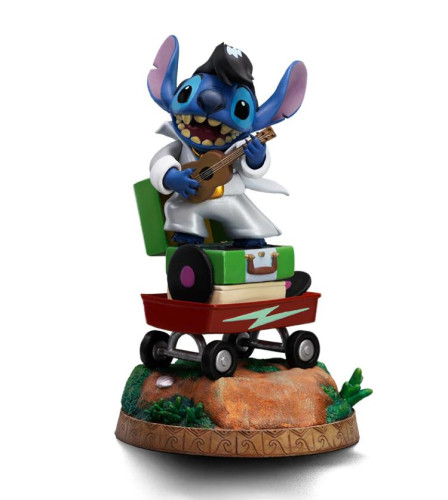 Estátua Stitch Rei do Rock - Disney Classics - Art Scale 1/10 - Iron Studios-Lilo E Stitch-