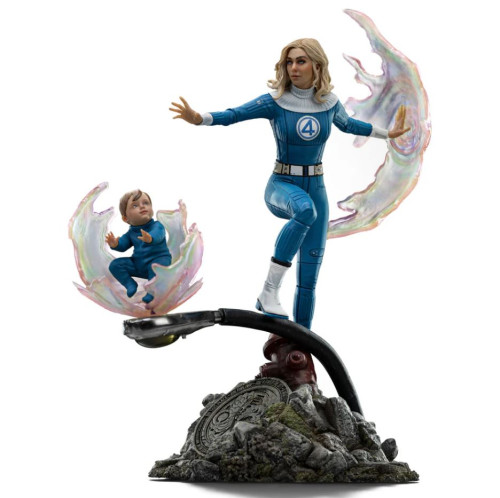 Estátua Mulher Invisível e Franklin - Quarteto Fantástico - Art Scale 1/10 - Iron Studios-Quarteto Fantástico-