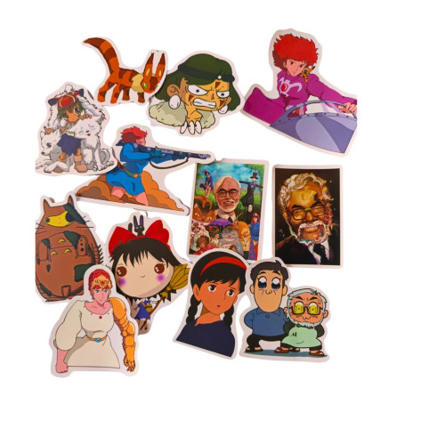 12 Adesivos Impermeáveis Coleção Estúdio Ghibli Estudio Ghibli # - Produto Original