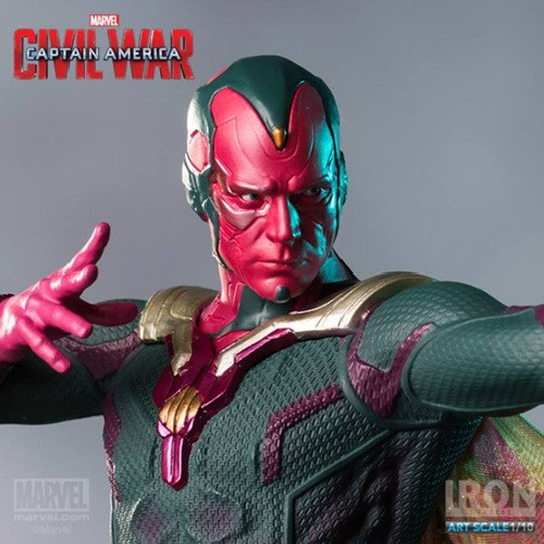 Action Figures Iron Studios Captain America: Civil War Vision 1/10 Art Scale Statue - Captain America: Civil War - #