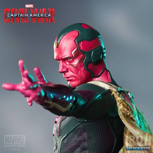 Action Figures Iron Studios Captain America: Civil War Vision 1/10 Art Scale Statue - Captain America: Civil War - #