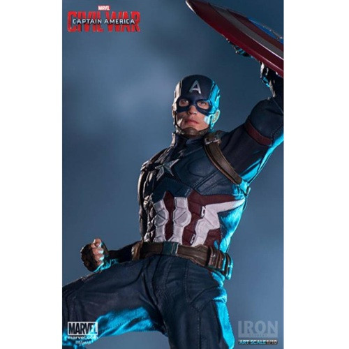 Action Figures Iron Studios Captain America: Civil War Captain America 1/10 Art Scale Statue - Captain America: Civil War - #