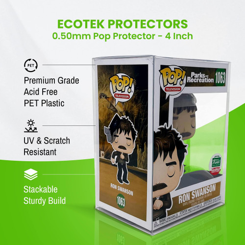 10x Protetor 4” EcoTEK 0.50 mm Funko #10 - Produto Original