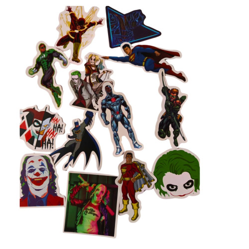 13 Adesivos Impermeáveis Coleção DC Comics Dc Comics # - Produto Original