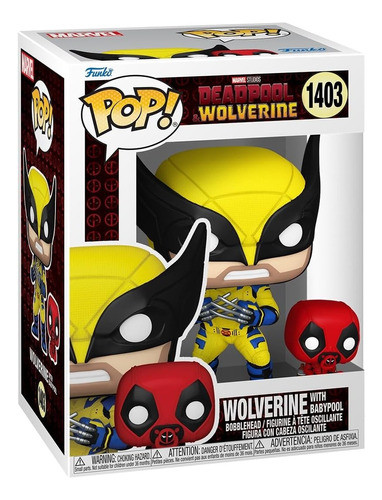 Pop! Funko Wolverine Com Babypool #1403 | Marvel Deadpool- -