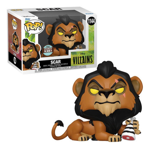 Pop! Funko Scar #1144 | Disney Villains | Rei Leão Lion King-Disney: O Rei Leão / The Lion King-1144