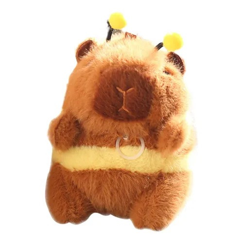 Chaveiro Capivara Abelha Voadora | Brinquedo Pelúcia | Fofa- -