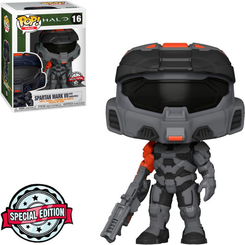 Pop! Funko Spartan Mark VII com Shock Rifle #16 | Halo- -