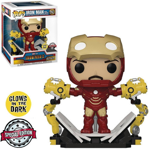 Pop! Funko Iron Man With Gantry #905 | Marvel Homem De Ferro- -