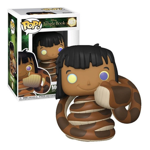 Pop! Funko Mogli Com Kaa #987 | Disney Mogli Livro Da Selva- -