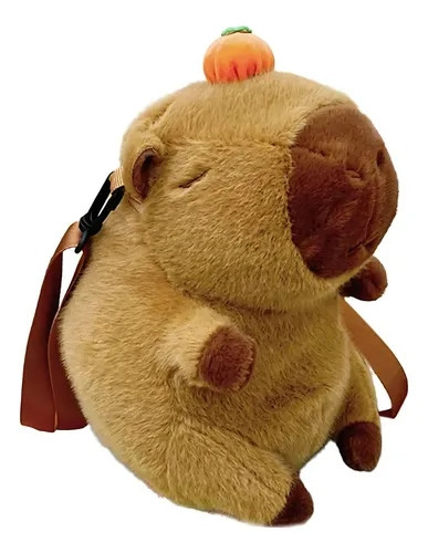 Bolsa Capivara com Laranja | Fofo | Pelúcia | Acessórios- -
