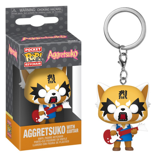 Chaveiro Pop! Funko Aggretsuko com Guitarra | Aggretsuko- -