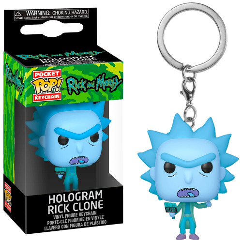Chaveiro Pop! Funko Holograma Rick Clone | Rick & Morty- -