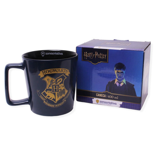 Caneca Buck Hogwarts | Azul | Harry Potter Oficial | 400ml- -