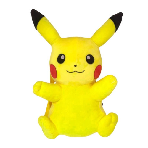 Mochila de Pelúcia Pikachu | Pokémon | Original Nintendo   # - Produto Original