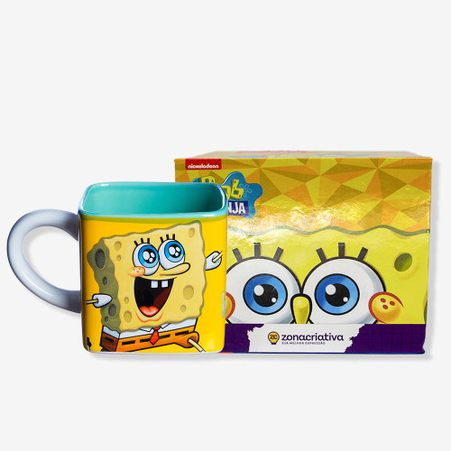 Caneca Cubo Bob Esponja | Oficial | Nickelodeon   # - Produto Original