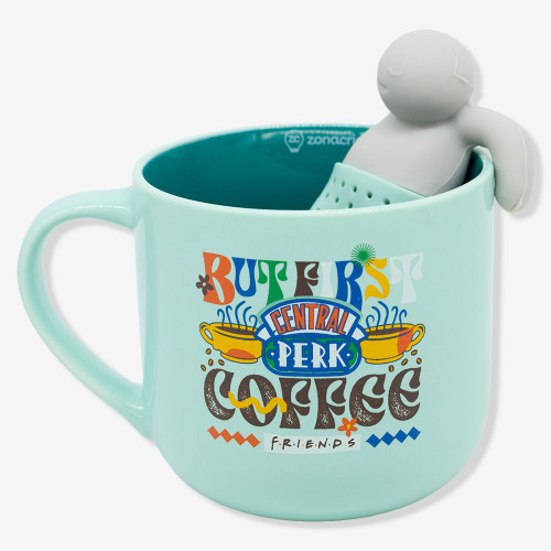 Caneca com Infusor Central Perk | 400 Ml | Friends   # - Produto Original