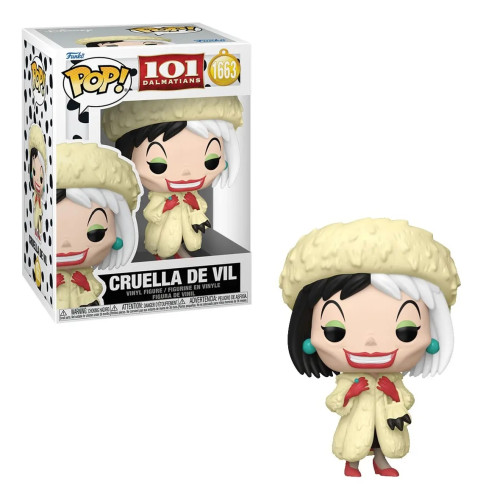 Pop! Funko Cruela De Vil #1663 | 101 Dálmatas 101 Dalmatas #1663 - Produto Original