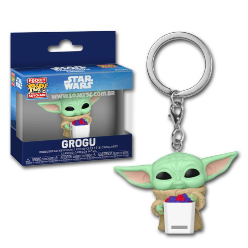 Chaveiro Pop! Funko Baby Yoda Balde | The Mandalorian   # - Produto Original