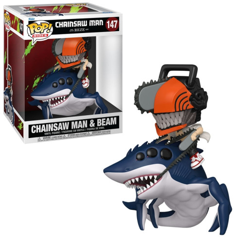 Pop! Funko Chainsaw Man & Beam #147 | Chainsaw Man Reze Arc- -