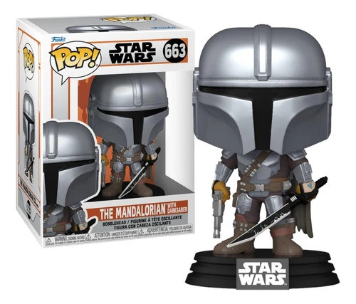 Pop! Funko Mando Darksaber #663 | The Mandalorian Star Wars