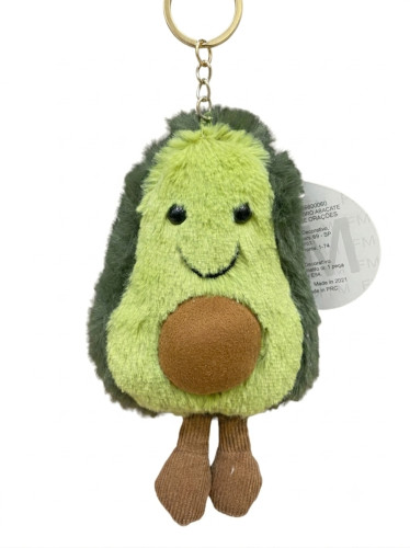 Chaveiro Pelúcia Abacate Feliz | Brinquedo Pelúcia | Fofo   # - Produto Original