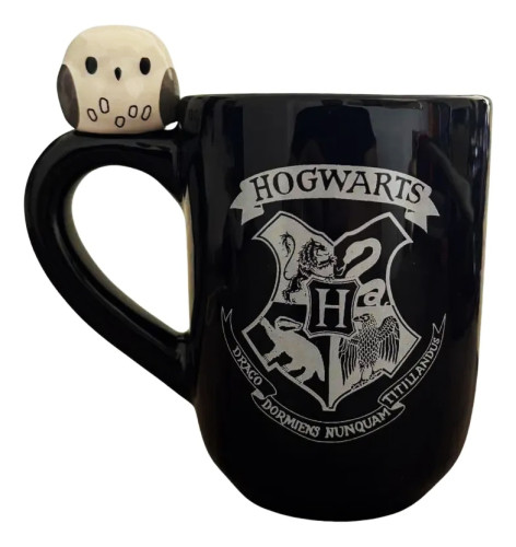 Caneca Mate Brasão Hogwarts e Edwiges | 500ml | Harry Potter   # - Produto Original
