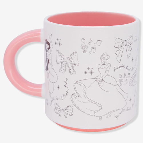 Caneca Grafite Princesas | 500ml | Disney- -