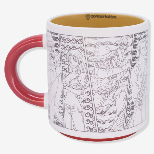Caneca Grafite Luffy e Amigos | 500ml | One Piece- -