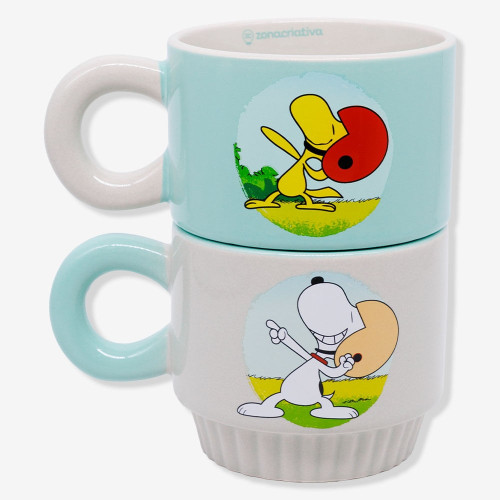 Caneca Joy Snoopy e Woodstock | 350ml | Peanuts   # - Produto Original