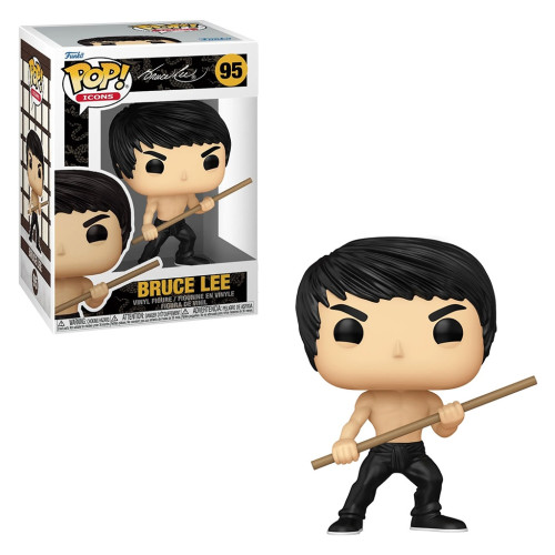 Pop! Funko Bruce Lee com Bastão #95 | Icons | Bruce Lee   # - Produto Original