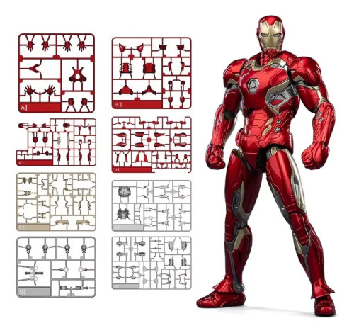Boneco Homem De Ferro Mark 45 1/12 Model Kit Para Montar Homem De Ferro # - Produto Original