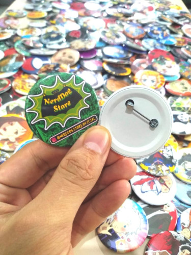 120 Bottons Broches - Atacado e Varejo - Revenda Brinde Prêmio Loja Presente - NerdDog Store nenhum # - Produto Original