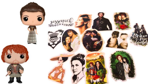 13 Adesivos Impermeáveis + 2 ímãs Geladeira Coleção Outlander Outlander # - Produto Original